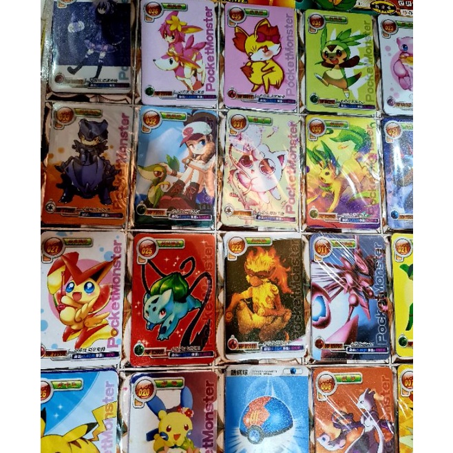 Set 120 thẻ bài Pokemon tráng nhựa dẻo thế hệ mới