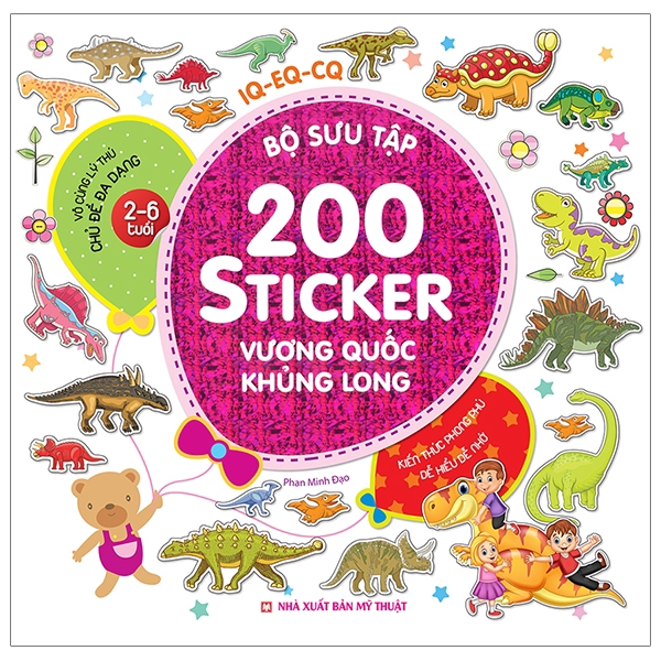 Sách - Bộ Sưu Tập 200 Sticker - Vương Quốc Khủng Long