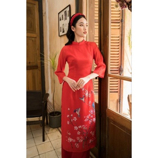 😍 Siêu phẩm áo dài lụa tơ óng 4 tà cao cấp mầm mại rất là đẹp ạ. ảnh thật 100%