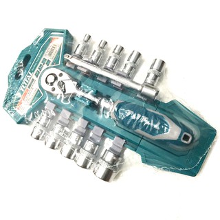 Bộ 12 shocket 1/4 inch Total THT14114126
