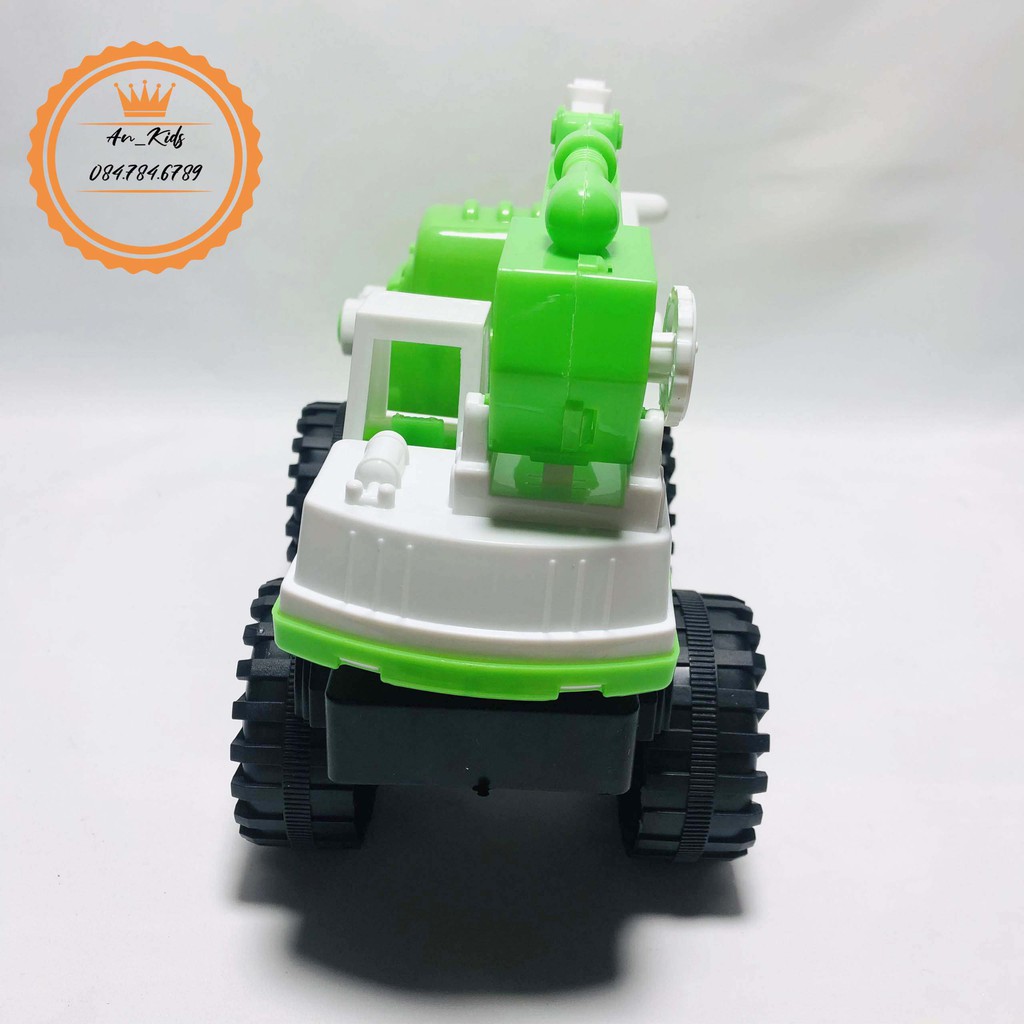 Xe cẩu đồ chơi ,Xe Cẩu PoLi Kết Hợp Chức Năng cẩu múc - Đồ Chơi Cho Bé An Kids