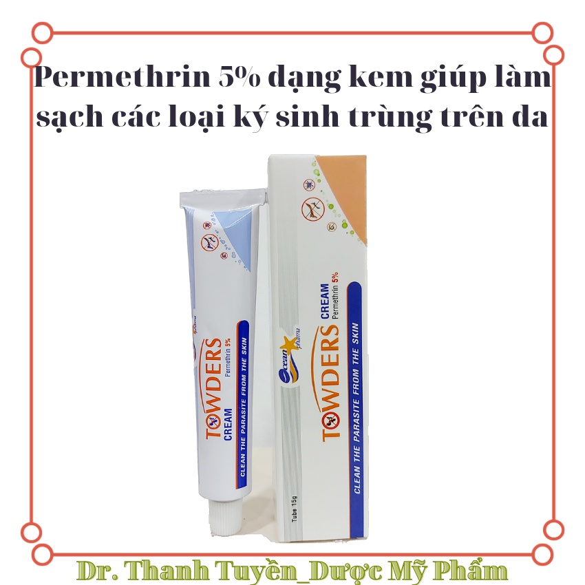 Kem Towders cream giúp loại bỏ ký sinh trùng trên da 15g