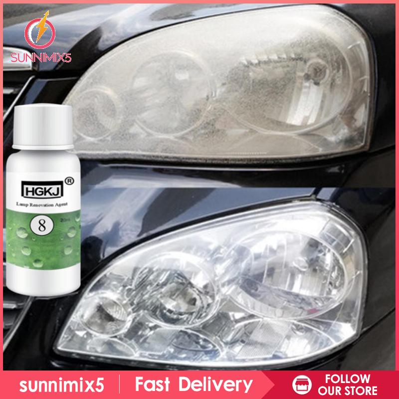 Bộ 8 Dung Dịch Đánh Bóng Đèn Pha Xe Hơi 20ml