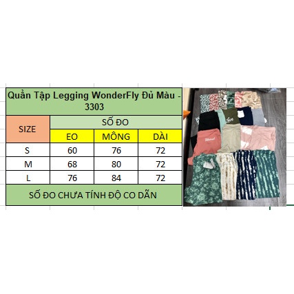 Quần Tập Legging WonderFly Đủ Màu - 3303