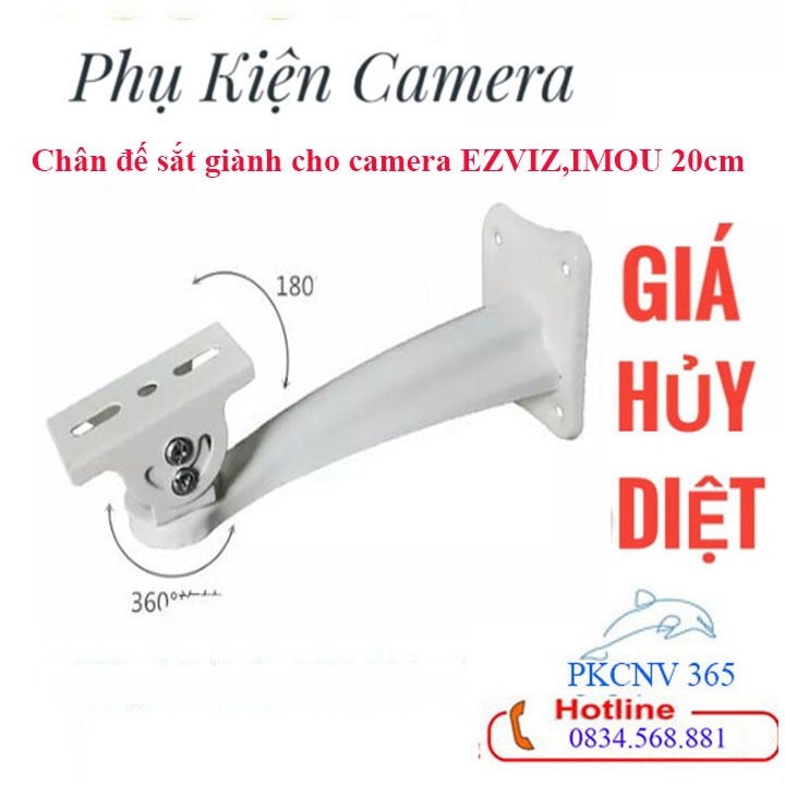 Chân đế sắt giành cho camera EZVIZ,IMOU,YOOSEE_dài 20 cm