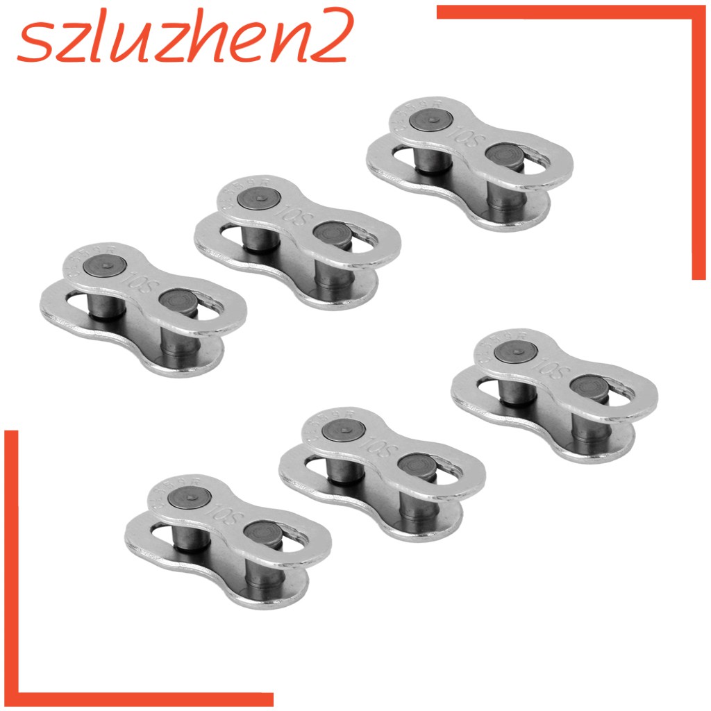 6 Pair Bicycle Bike Roller Connector 10 Speed Quick Master Link Joint Chain