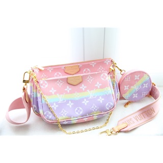 Túi Lv Set 3 Pochette Cầu Vồng Super