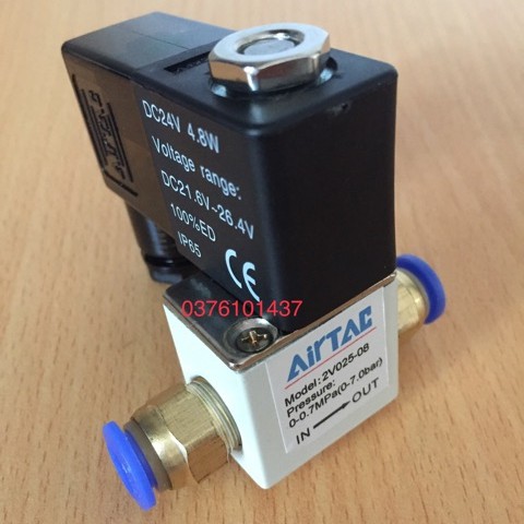 Van điện từ khí nén 2 cửa 2 vị trí dùng khí nén