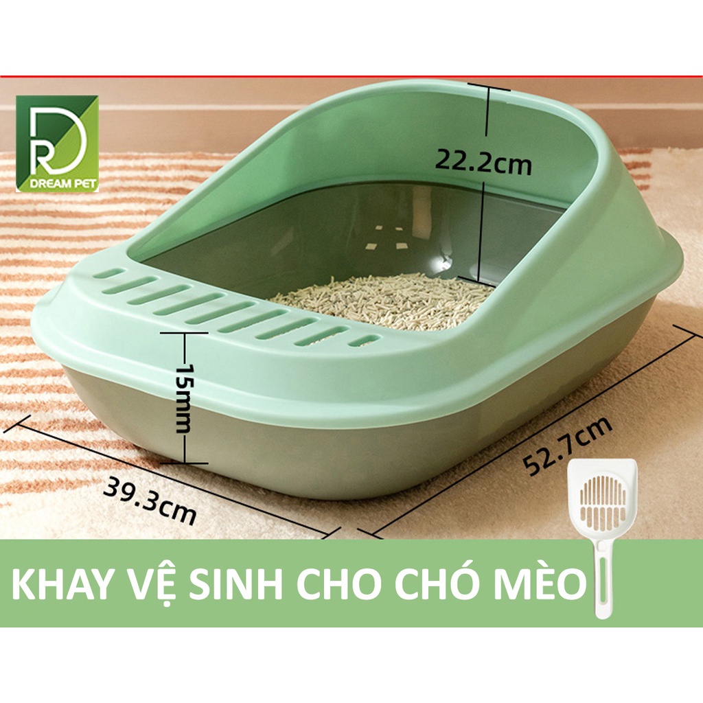 CHẬU VỆ SINH CHÓ MÈO CAO CẤP - BỒN VỆ SINH CHO MÈO CAO CẤP Dreampet (PKW036)