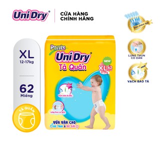 (Bao bì mới) Tã quần UNIDRY XL62 1 bịch