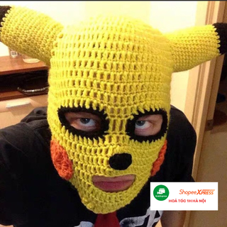 SIÊU HOT Mũ len chùm đầu pikachu