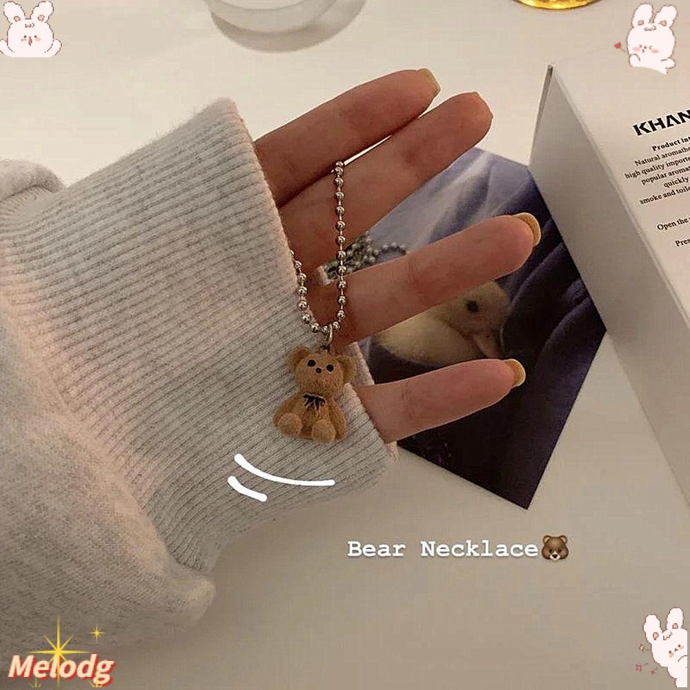 Vòng cổ Choker Mặt Gấu Teddy Hoạt Hình Phong Cách Hàn Quốc Dành Cho Nữ