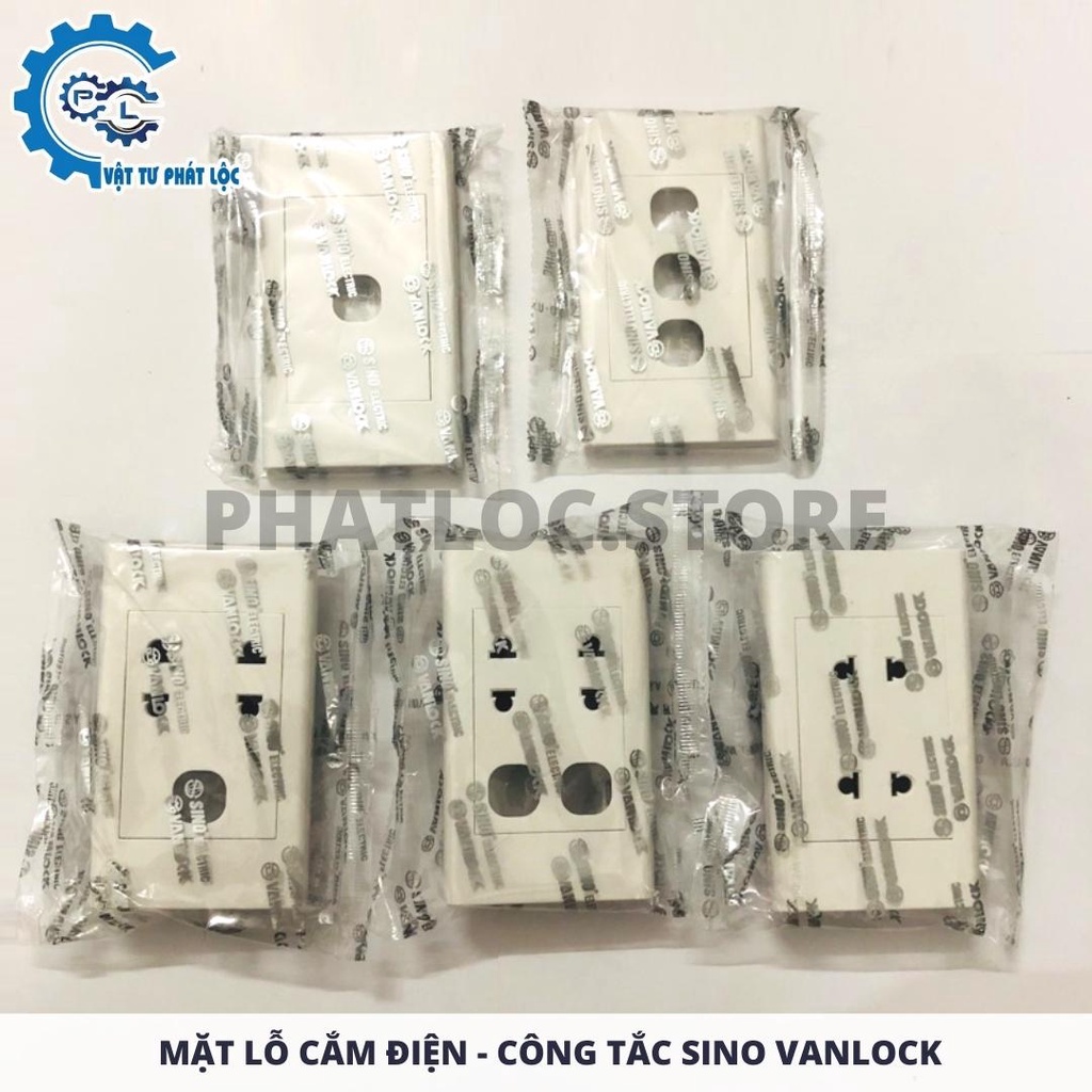 Ổ cắm điện - Mặt lỗ công tắc SINO Vanlock - S18 Chính hãng
