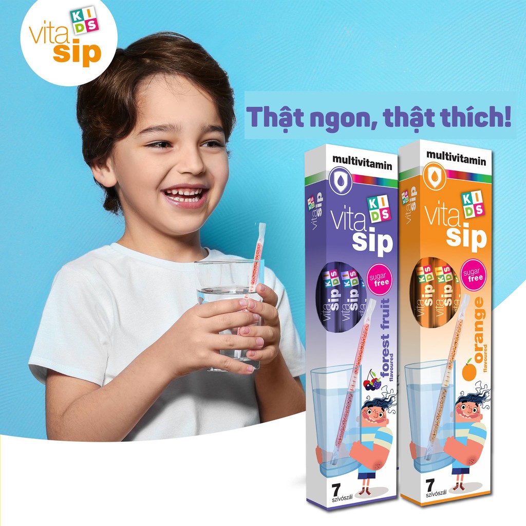 Vitasip Kids -  Multi Vitamin cho Bé - Ống hút diệu kỳ | BigBuy360 - bigbuy360.vn