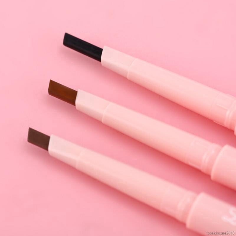 Bút kẻ lông mày 7 màu tùy chọn 2 đầu chống nước tiện dụng