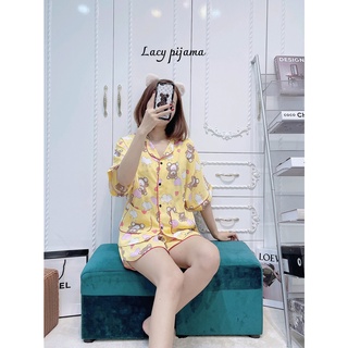 M1-3: Bộ lụa mẹ con 3 chất Mango cực mát - ĐỒ ĐÔI CHO MẸ VÀ BÉ - BLMC3