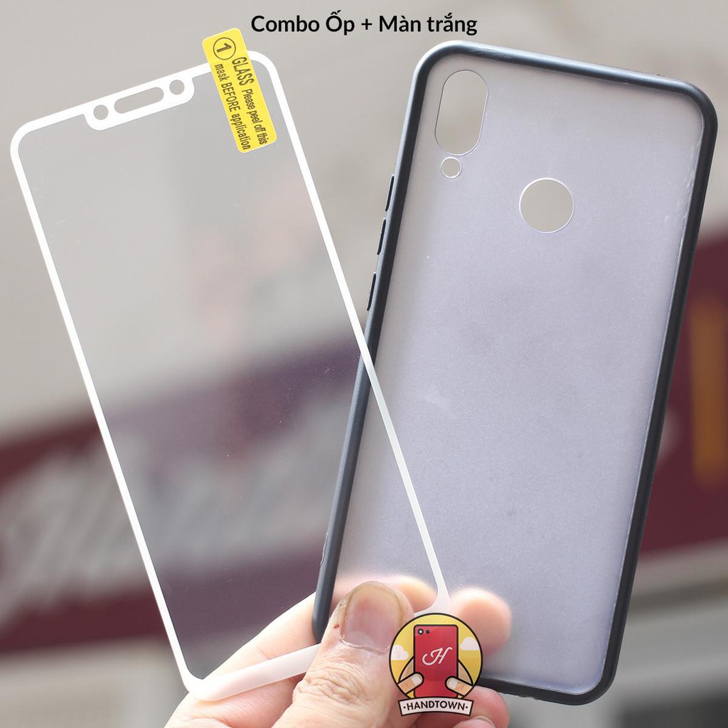 [COMBO SỐC] Ốp lưng Huawei Nova 3i Viền dẻo đen mờ + kính cường lực full màn