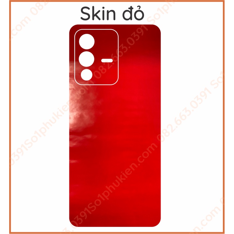 Miếng dán mặt lưng kèm camera skin carbon Vivo v23 5g
