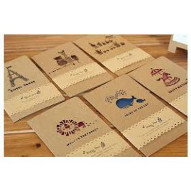 Combo 100 tờ giấy bìa cứng Kraft nâu hàng đẹp, làm scrapbook, album, thiệp ( Định lượng: 250gsm / 350gsm) [ VĂN PHÒNG PH