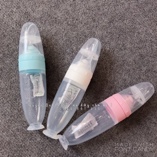 Bình ăn dặm thần thánh . Bình thìa silicon ăn dặm