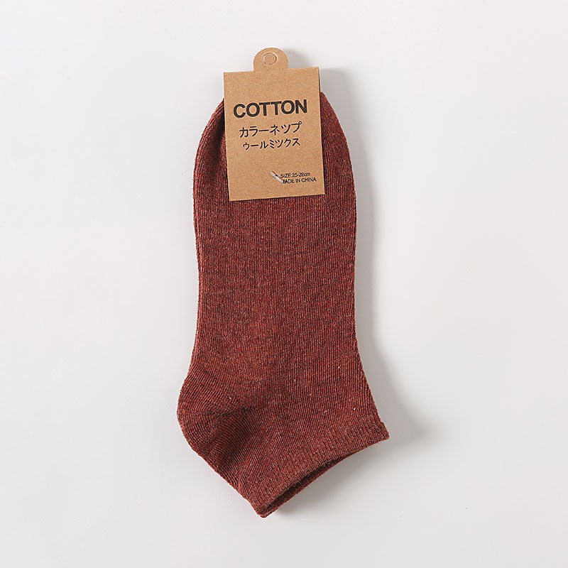 Combo 5 đôi Tất Nam Nữ Cotton Trơn Cổ Ngắn - Tất Vớ Cổ Thấp Thấm Hút Mồ Hôi Cực Tốt TN9005E