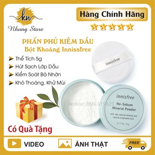 Phấn Phủ Kiềm Dầu Dạng Bột Khoáng Innisfree No Sebum Mineral Powder 5g