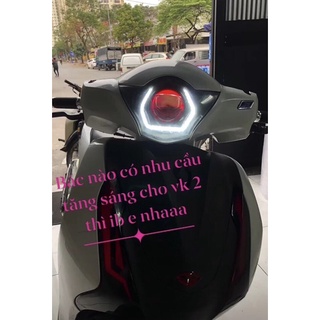 Đèn LED mắt quỷ đủ màu xoay 360 độ cho xe ô tô, hỗ trợ độ đèn xe ô hơi, 3inch