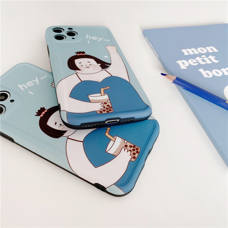 Ốp lưng iphone Bé mập IMD dày dặn viền nổi 5/5s/6/6plus/6s/6splus/7/7plus/8/8plus/x/xr/xs/11/12/pro/max/plus/promax | BigBuy360 - bigbuy360.vn