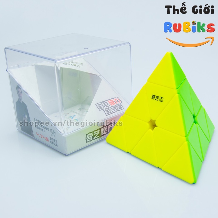 Rubik QiYi MS Pyraminx Magnetic Có Nam Châm. Khối Lập Phương Rubic Pyramid Tam Giác Đồ Chơi Thông Minh