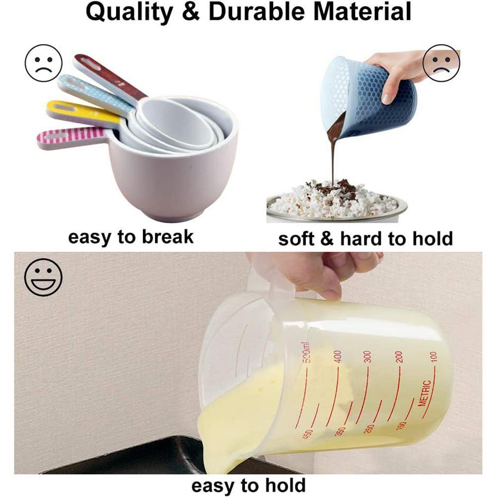 Cốc đo lường làm bánh bằng nhựa 250/500/1000 Ml A9C1