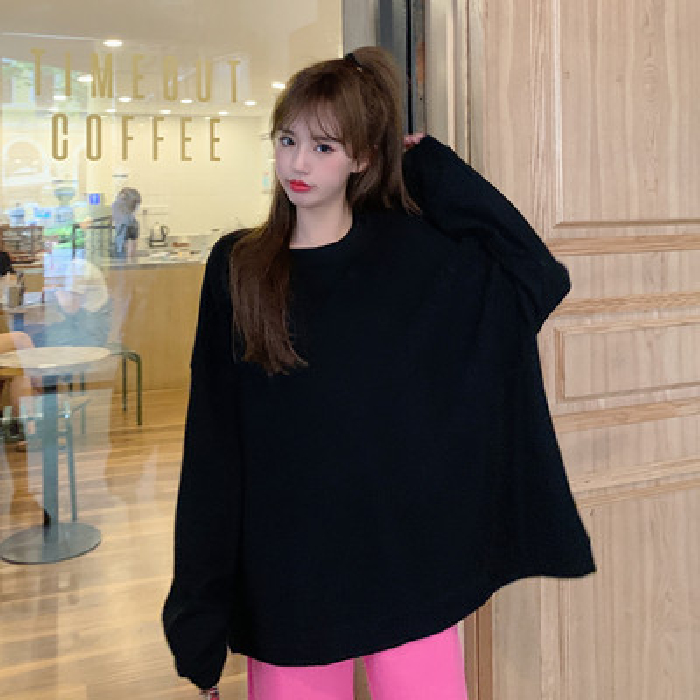 T-Shirts New Long Sleeve Loose Casual Korean Fashion High Quality Solid Color | BigBuy360 - bigbuy360.vn