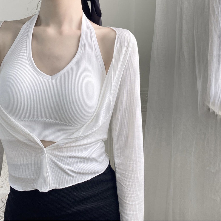 Áo Bra Nữ Kiểu Cổ Yếm Hở Lưng Dáng U Kèm Mút Ngực Siêu Hot 467