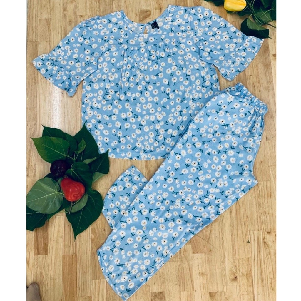 Đồ Bộ Nữ B011 VNXK Dáng Dài Chất Liệu Vải Tôn Lanh Mặc Siêu Mát (ẢNH SHOP TỰ CHỤP) | BigBuy360 - bigbuy360.vn