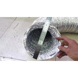 Phi 200mm - Ống bạc thông gió máy hút mùi