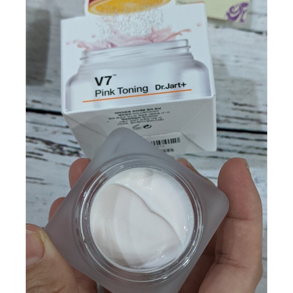 [ FREESHIP 50k ] Kem dưỡng V7 Pink Toning Dr.Jart mini  Hàn Quốc chính hãng 15ml