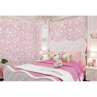 5M giấy dán tường hello kitty có sẵn keo