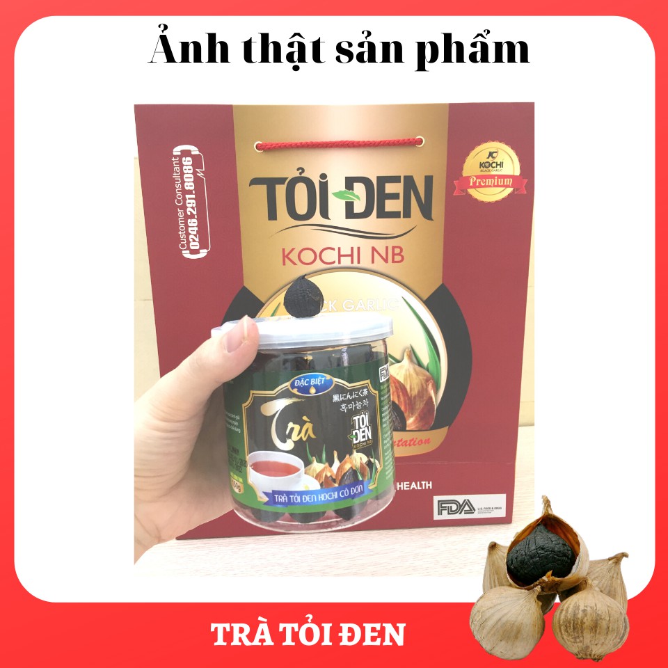 [ CHÍNH HÃNG ] Trà Tỏi Đen KOCHI Nguyên Củ Bóc Vỏ 150G