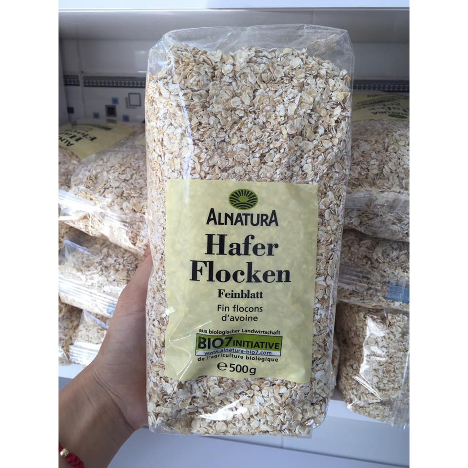 Yến mạch Hafer Flocken 500gr cán vỡ, 5 phút ăn liền