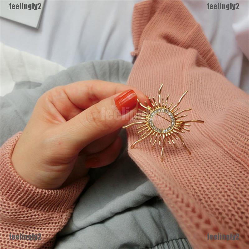 ❤Mặt Trời❤ Ghim Cài Áo Hình Bông Hoa Tráng Men Xinh Xắn Cho Nữ