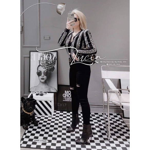 Áo len dệt kim sieu cấp họa tiết cao cap QCL1