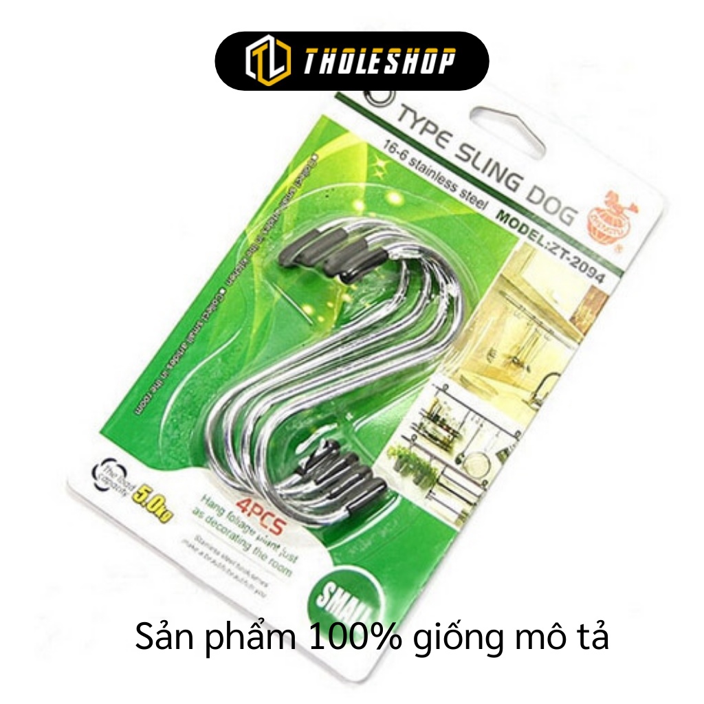 Móc Treo - Combo 4 Móc Treo Đồ Chữ S, Chịu Lực Mạnh, Phơi Khăn, Dép, Đồ Dùng 9267