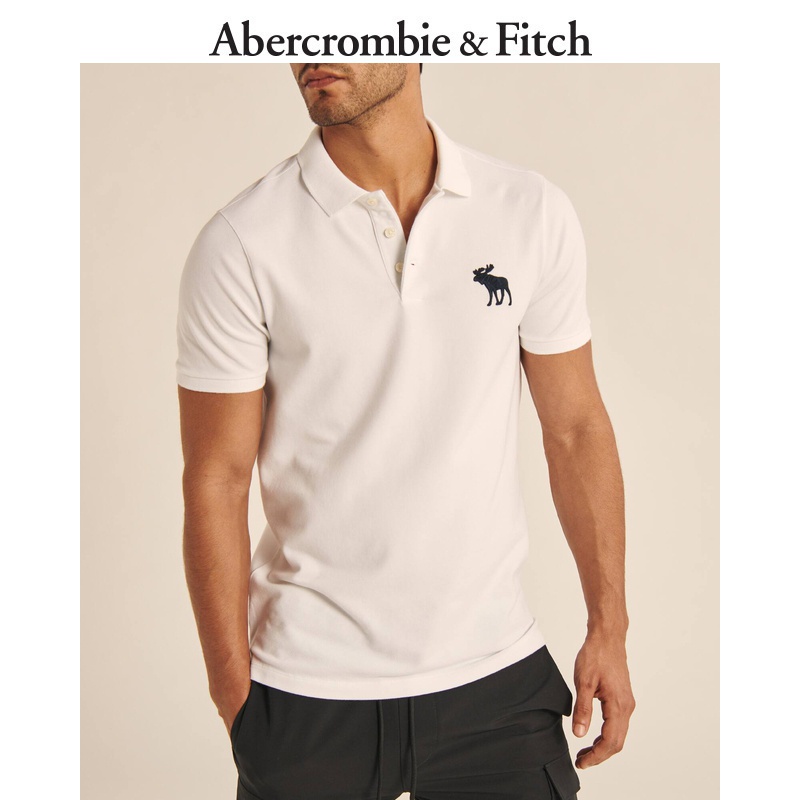 Áo Thun Polo Tay Ngắn In Logo Abercrombie&Fitch Phong Cách Cổ Điển Cho Nam 308996- 1af