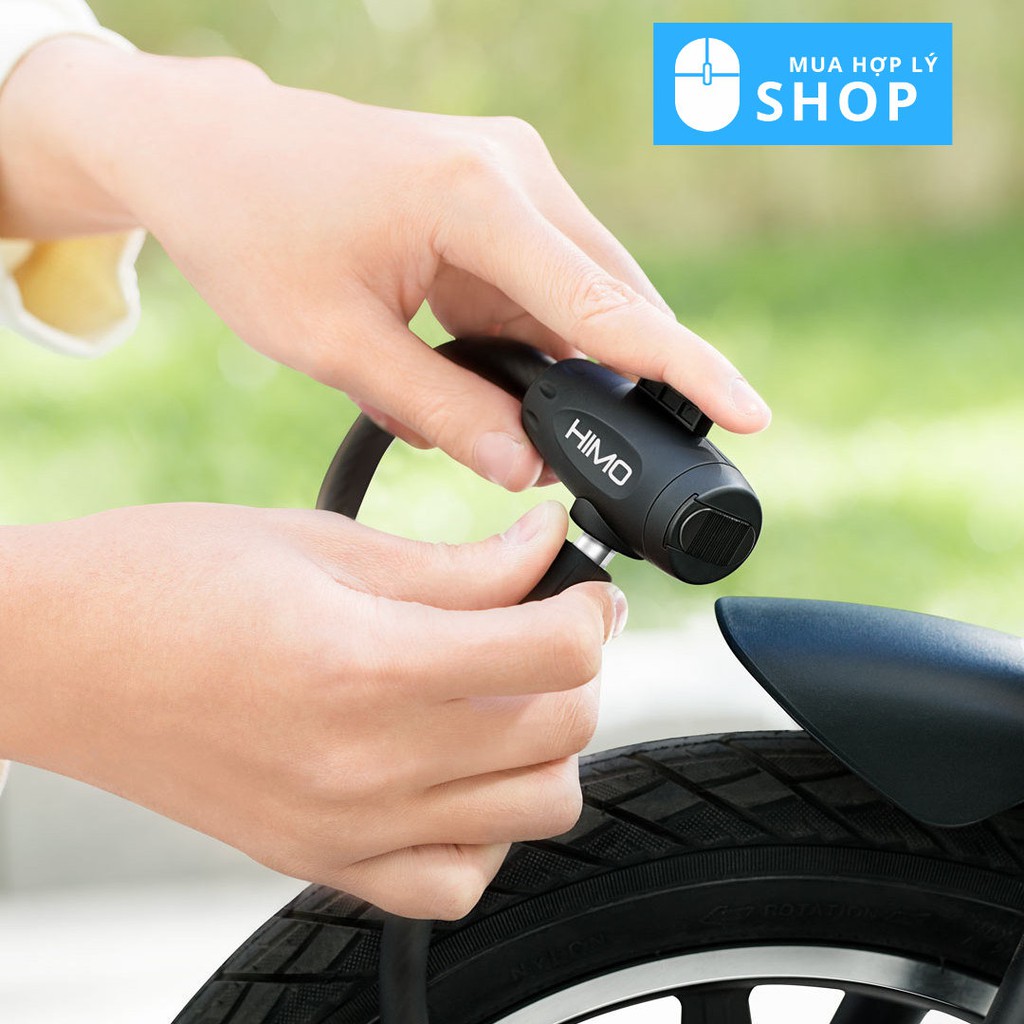 Bộ Khóa Dây Cáp Xiaomi Youpin HIMO  L150 Chống Trộm Xe đạp, Xe đạp điện - Hàng Nhập Khẩu