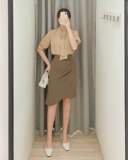 Chân váy xẻ dành cho nữ ( 2 màu )