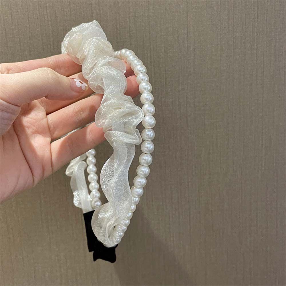 Băng Đô Cài Tóc Công Chúa Chống Trượt Hàn Quốc WMES15H Cho Nữ