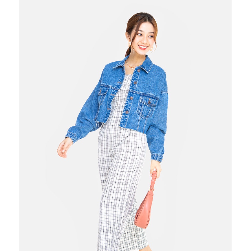 HNOSS - Khoác Jeans Kiểu Bombe - KHC001