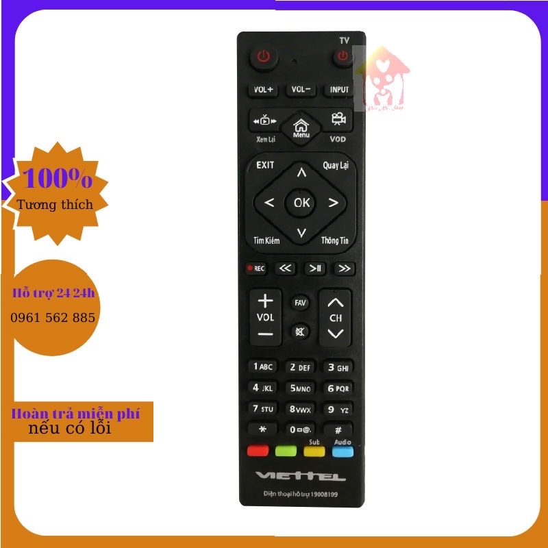 điều khiển remote đầu thu box internet Viettel