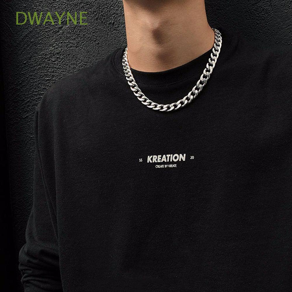 Dây Chuyền Bằng Thép Titan Dày Phong Cách Hip Hop Hàn Quốc Cho Nam
