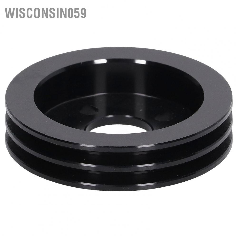 Wisconsin059 2 Groove Pulley Aluminum Alloy Motor Shaft Fixed Bore Hub Mount Winch Wheel 5407‑0016‑0001 48mm