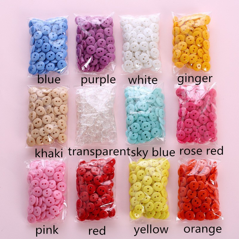 Bộ 100 cúc áo nhựa 2 lỗ
